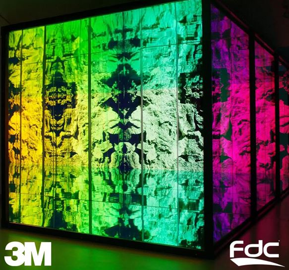 Unleash the Prism Effect: 3M™ DICHROIC™ Glass Finishes – Blaze & Chill