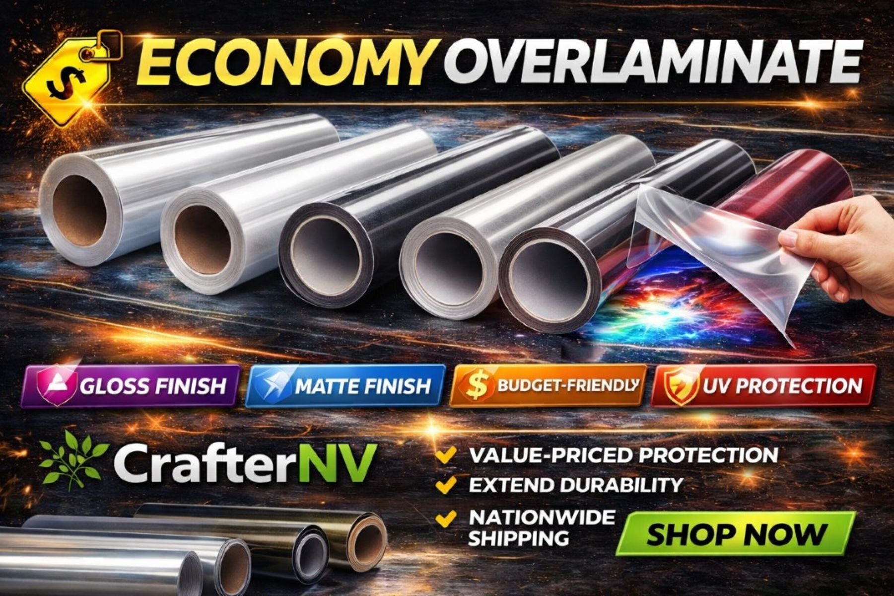 Economy Overlaminate