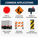FDC Lumina 2407 reflective vinyl conceptual applications overview; illustrative uses only