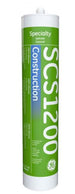 GE SCS1200 Clear Silicone Construction & Glazing Sealant – 10.1 oz Cartridge