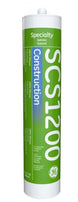 GE SCS1200 Clear Silicone Construction & Glazing Sealant – 10.1 oz Cartridge