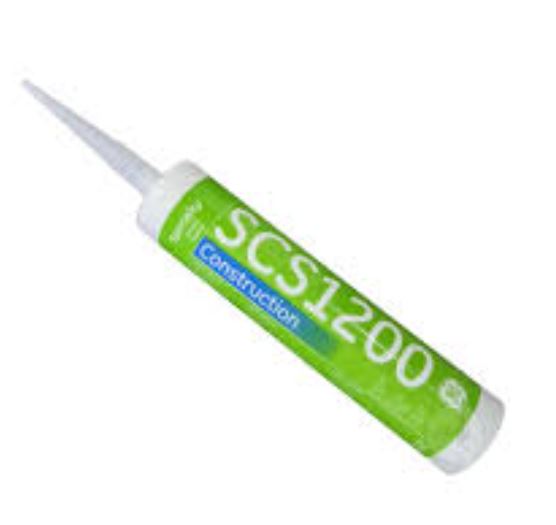 GE SCS1200 Clear Silicone Construction & Glazing Sealant – 10.1 oz Cartridge