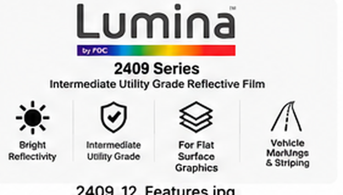 FDC Lumina 2409 intermediate utility grade reflective film application overview illustration