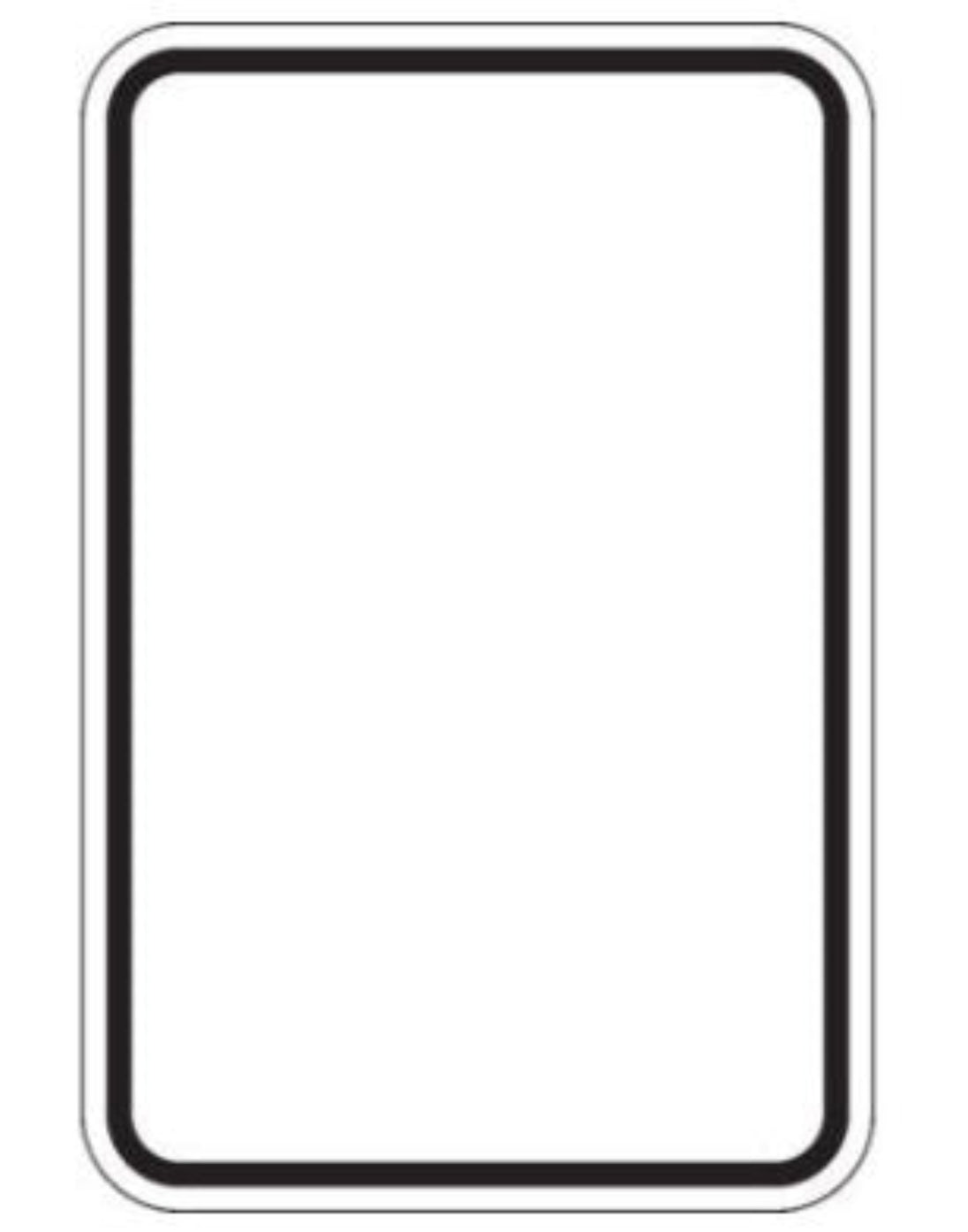 Sign 4 Inch Rounded Corner ACM Sign Blanks 3mm White Rounded Corners M-Panel