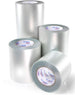 Four rolls of silver tape with visible brand name on a white background