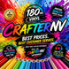 Promotional graphic for 180mc Vinyl CrafterNV with colorful design and text about vinyl records.
