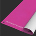 Roll of pink blockout banner on a black background