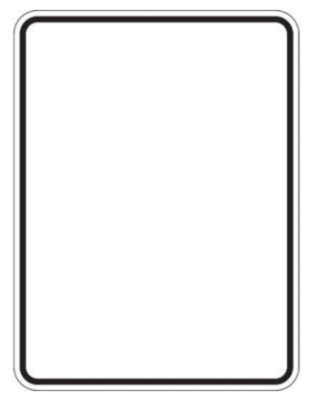 Sign 4 Inch Rounded Corner ACM Sign Blanks 3mm White Rounded Corners M-Panel