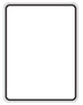 Blank white sign with black border