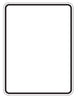 Blank white sign with black border