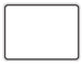 Blank white sign with black border on a white background