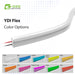 G2G Lighting YDI Flex LED strip with color options displayed below on a white background