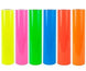 Six rolls of colorful vinyl wrap in yellow, pink, green, blue, orange, and red on a white background.