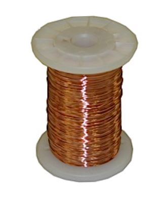 1 Pound Spool #22 Bare Copper Tie Wire