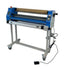 Laminating machine with blue casing on a white background