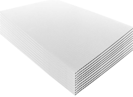 Corrugated Plastic Sign Blanks – White, 4mm
