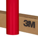 Red vinyl wrap roll with 3M branding on a cardboard box