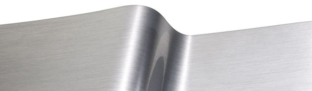 Metallized Brushed Vinyl - Silver