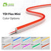 G2G Lighting YDI Flex Mini LED strip with color options displayed below on a white background