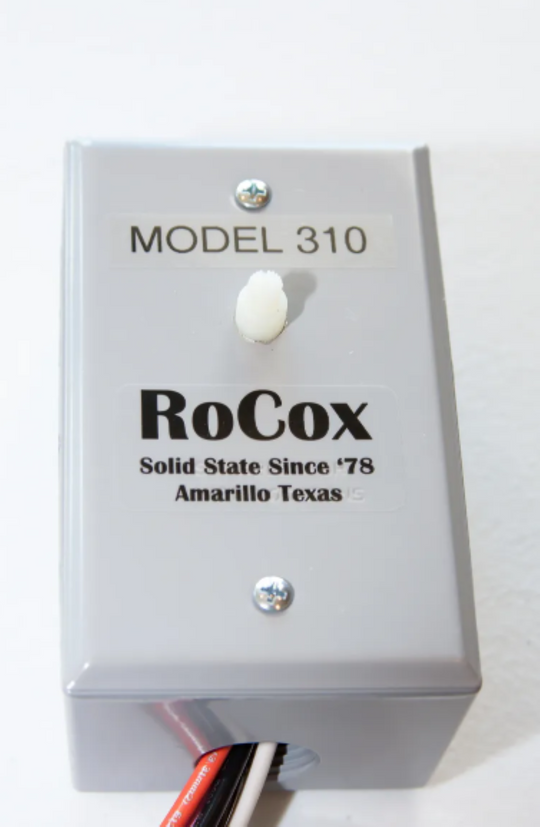 RoCox Model 310 solid state device on a white background