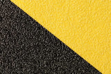 Striped Heavy Duty Anti-Slip Grit Rolls & Tread Black/Yellow # 3363 46 Grit