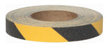 Striped Anti-Slip Grit Rolls & Tread Black/Yellow # 3360 Commercial Grade