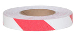 Striped Anti-Slip Grit Rolls & Tread Red/White # 3365 60 Grit