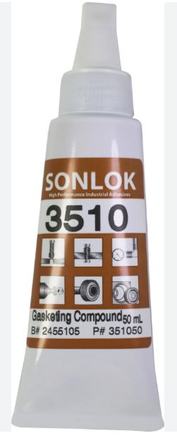 Sonlok 3510 gasketting compound tube on a white background