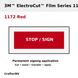 3M ElectroCut Film Series 1170 1172 Red reflective street-sign application