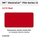 3M ElectroCut Film Series 1170 1172 Red transparent colored film product roll