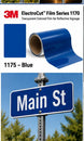 3M ElectroCut Film Series 1170 1175 Blue transparent colored film product roll