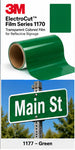 3M ElectroCut Film Series 1170 1177 Green product film and street-sign application