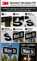 3M ElectroCut Film Series 1170 1178 Black reflective street-sign application