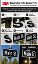 3M ElectroCut Film Series 1170 1178 Black reflective street-sign application
