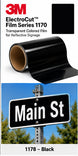 3M ElectroCut Film Series 1170 1178 Black product film and street-sign application