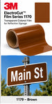 3M ElectroCut Film Series 1170 1179 Brown product film and street-sign application