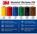 3M ElectroCut Film Series 1170 color range and features for reflective traffic signage