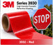 3M Series 3930 3932 Red High Intensity Prismatic reflective sheeting and traffic sign application