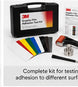 3M Graphic Film Adhesion Test Kit contents and testing tools