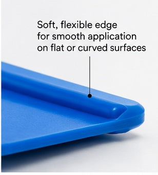 3M PA1-B Blue applicator squeegee edge close-up