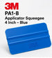 3M PA1-B Blue 4 inch applicator squeegee product overview