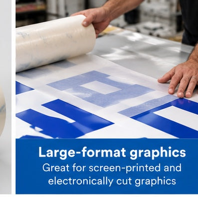 3M Premasking Tape SCPM-3 used with large-format cut and printed graphics