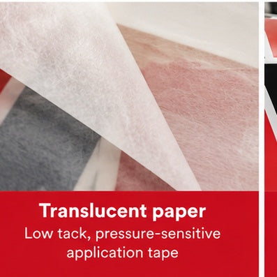 3M Premasking Tape SCPM-44X translucent paper and low tack adhesive detail