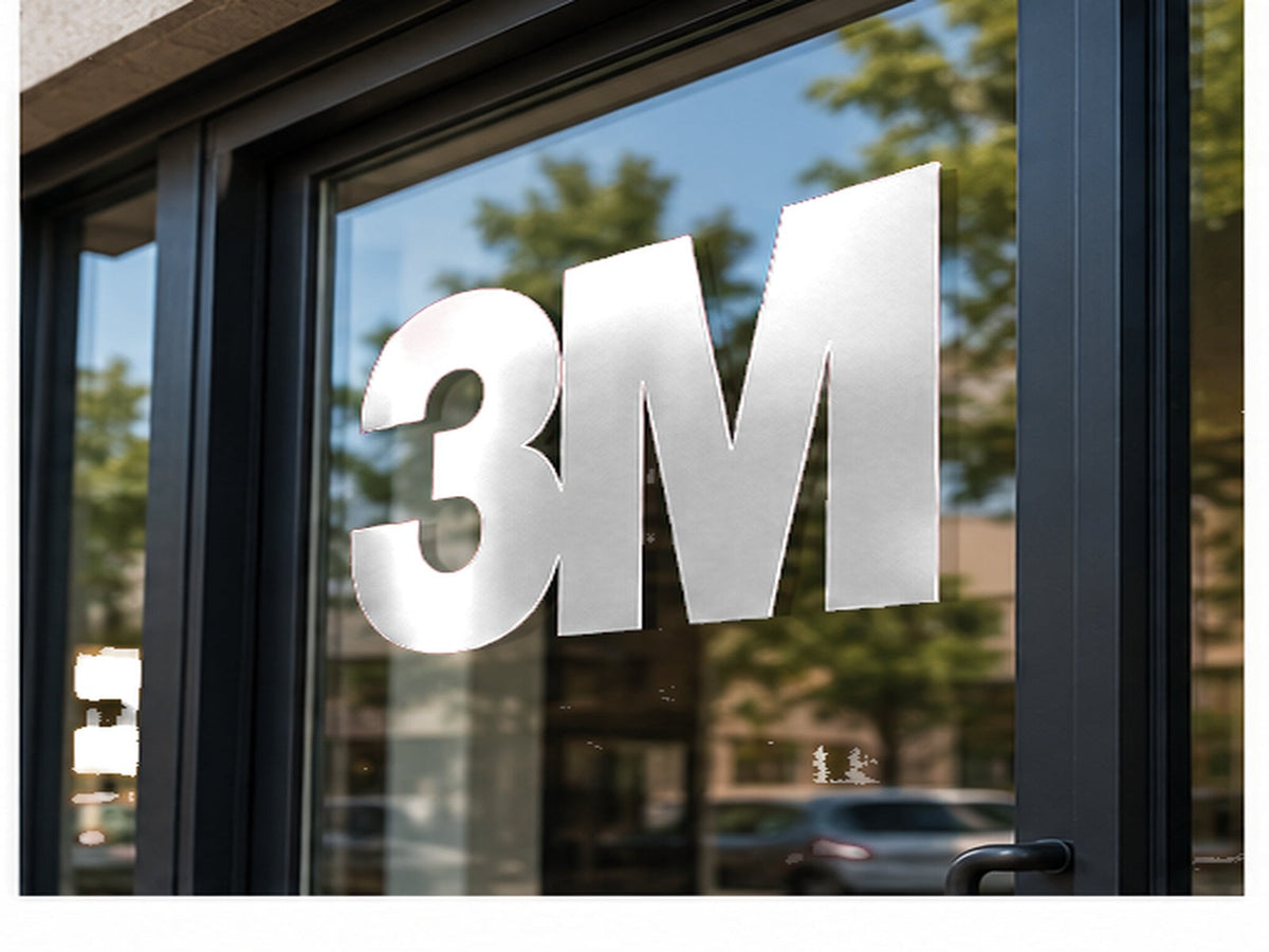 3M 180mC Controltac Graphic Film with Comply – Matte White window graphic application