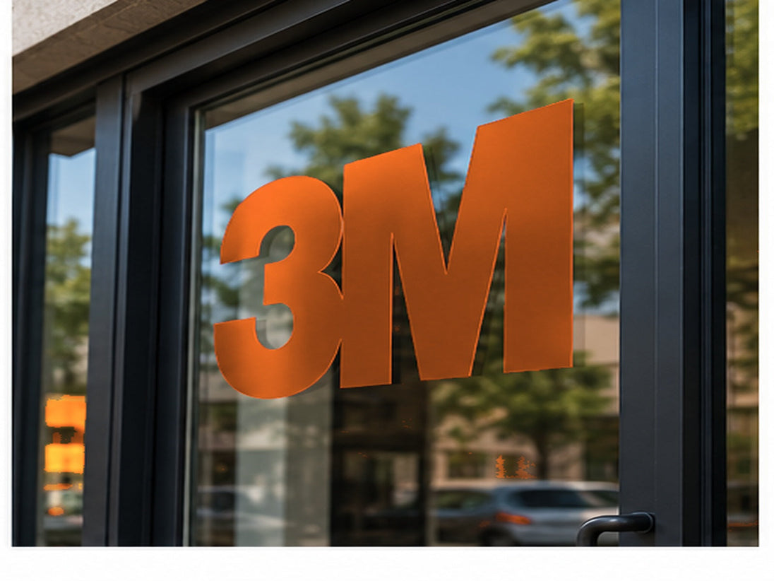 3M 180mC Controltac Graphic Film with Comply – Terra Cotta window graphic application