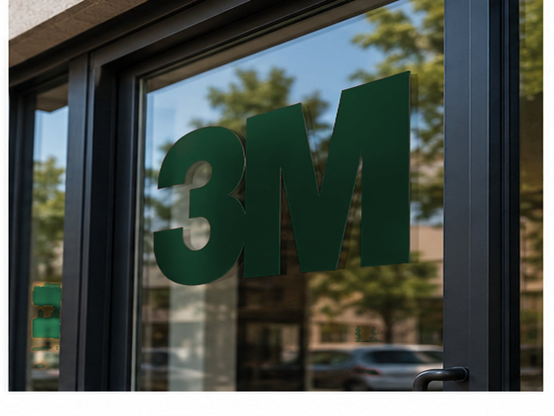 3M 180mC Controltac Graphic Film with Comply – Bottle Green window graphic application
