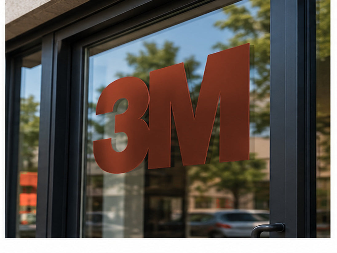 3M 180mC Controltac Graphic Film with Comply – Russet Brown window graphic application