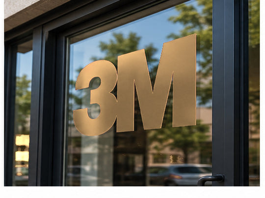 3M 180mC Controltac Graphic Film with Comply – Tan window graphic application
