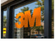 3M 180mC Controltac Graphic Film with Comply – Light Orange window graphic application