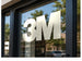 3M 180MC Controltac Antique White 090 window graphic application example; striping is supplied in the selected width.